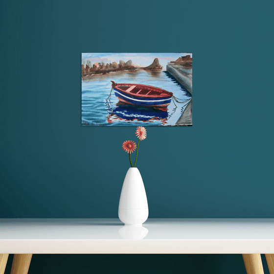 Boat. Coast. Sea