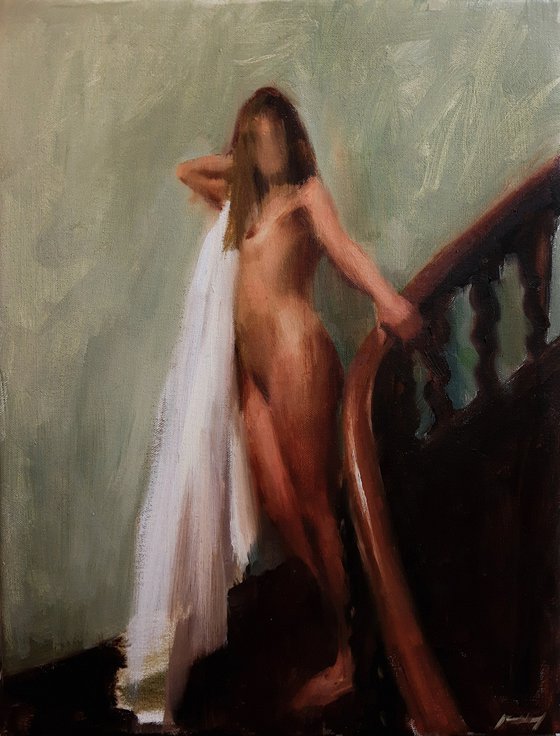 Study for Violeta in the Stairs