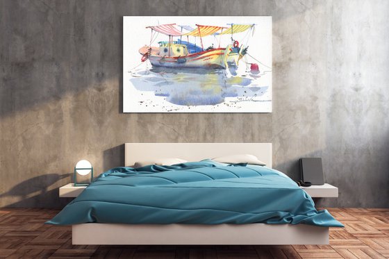 Pleasure boats paintings