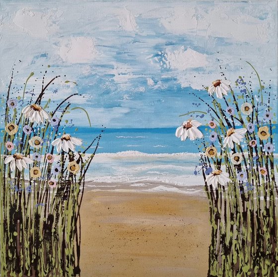 Daisies at the beach