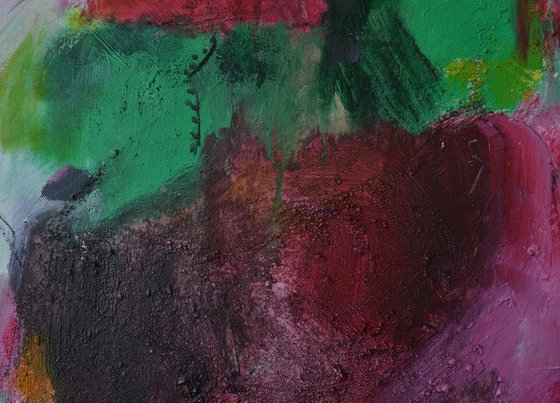 Pentecost - large vibrant abstract painting