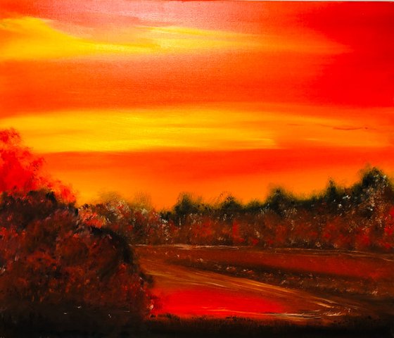 Red landscape