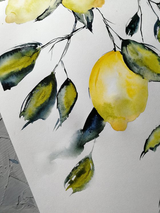 Lemon painting