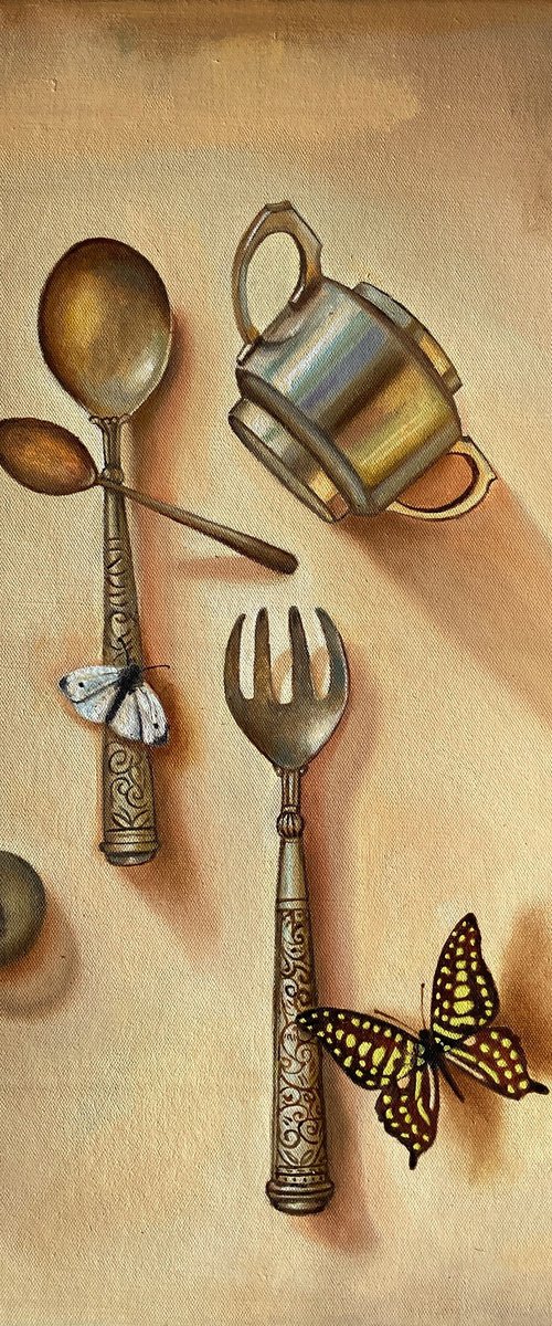 Silverware and Butterflies by Priyanka Singh