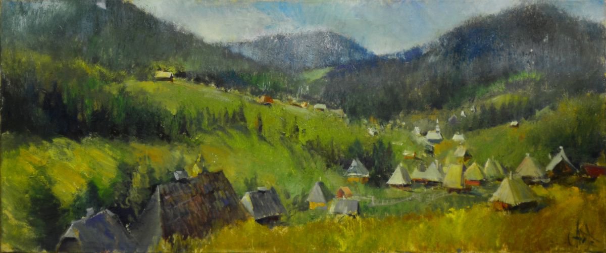 Middle of a day at the carpathian village by Andriy Naboka