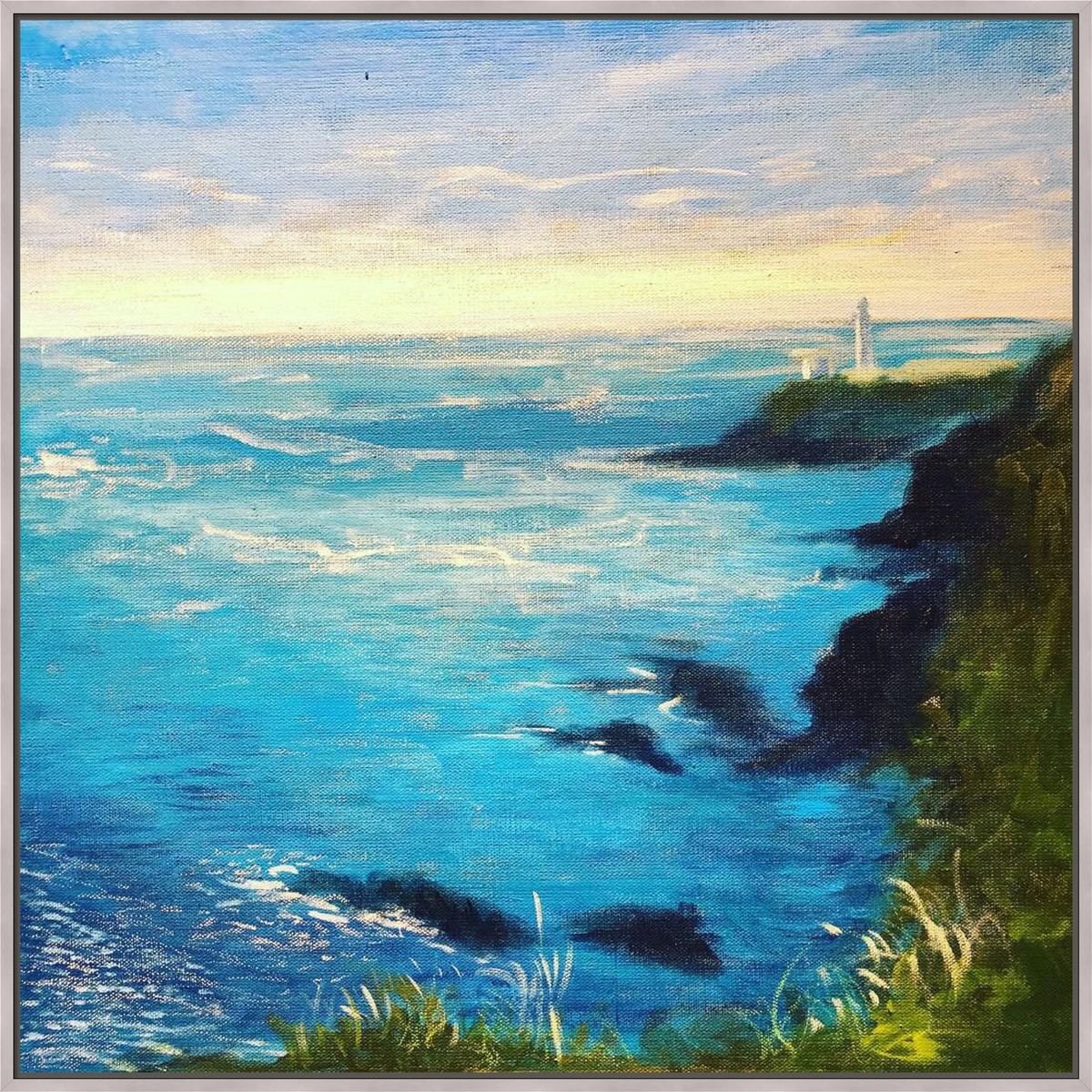 Beyond The Shore By Shabs Beigh, 18 X 18, Artwork For Sale On Artfinder