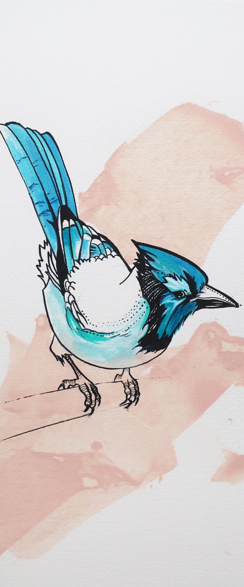 Blue Bird by Alla Vlaskina