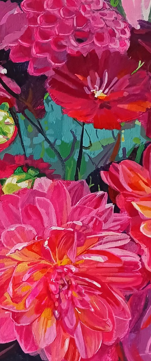 Dahlias by Imogen Skelley