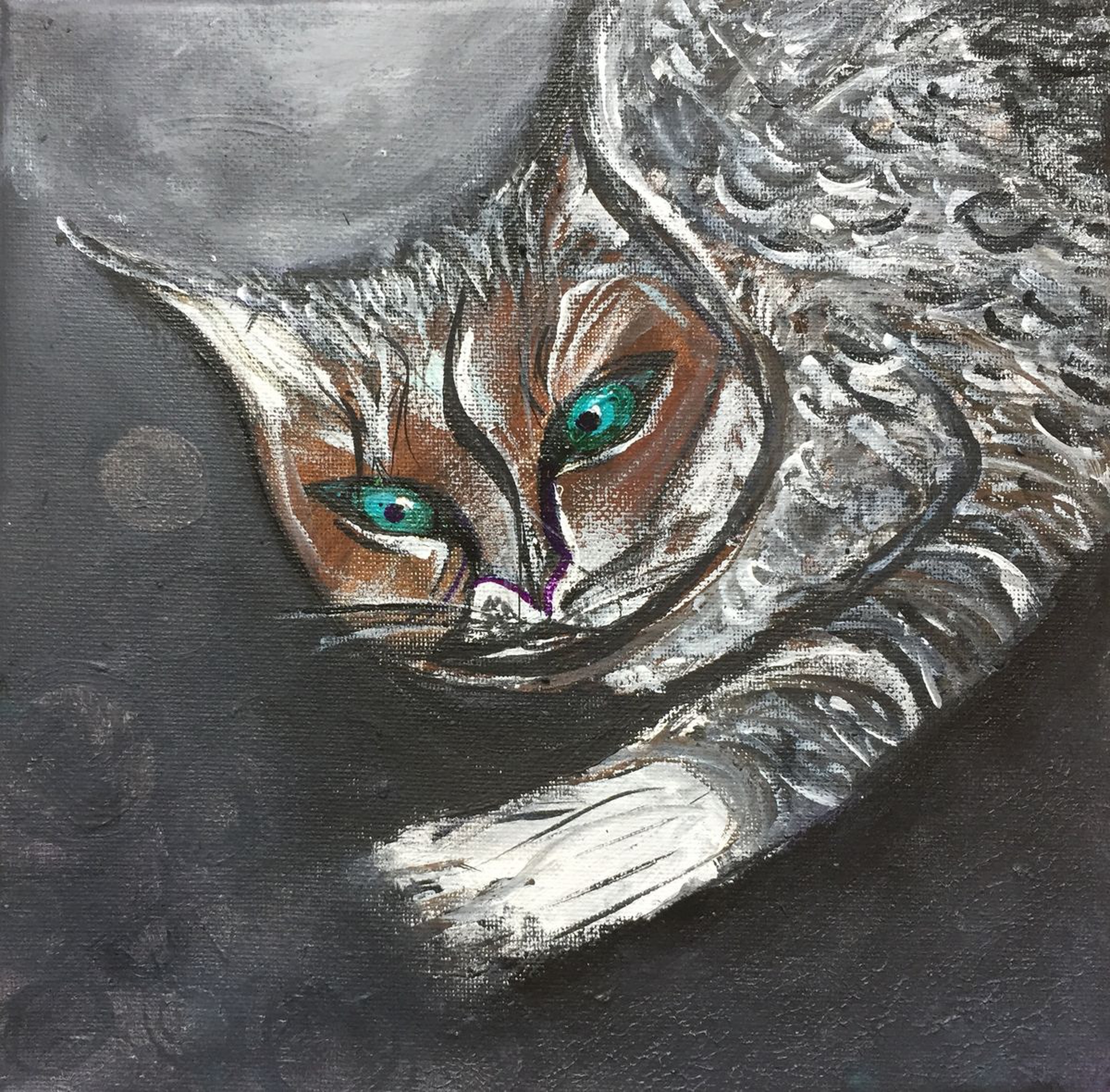 Cat Love Acrylic Art Small Paintings Gift Ideas Artfinder