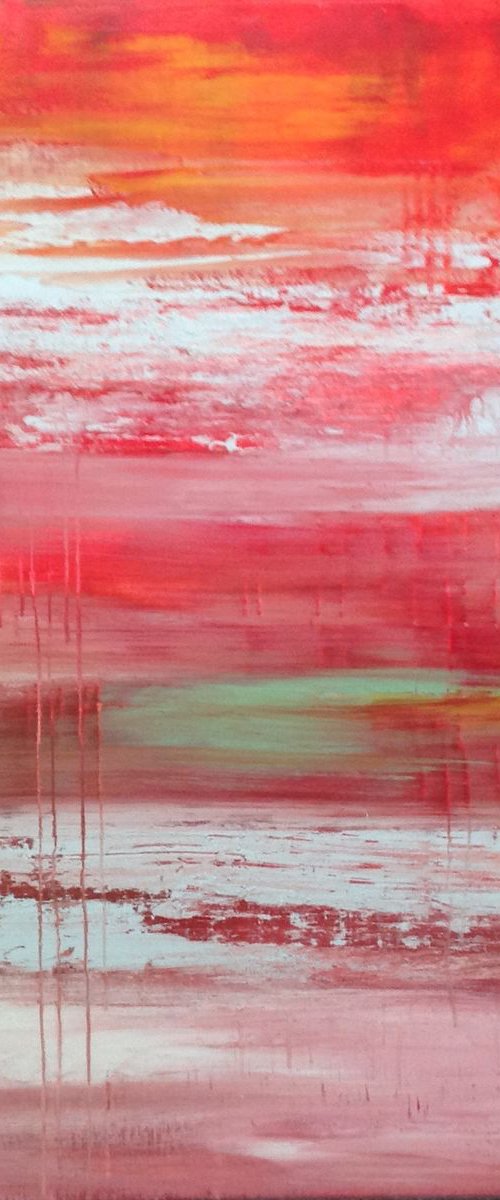 Evening Red by Hennie Van de Lande