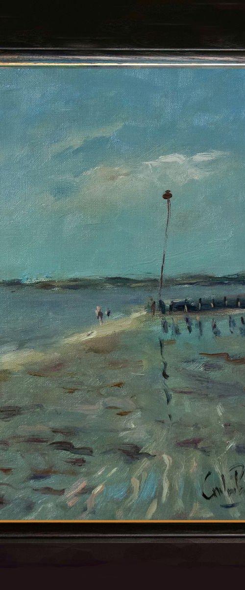 Low Tide with Reflections by Andre Pallat