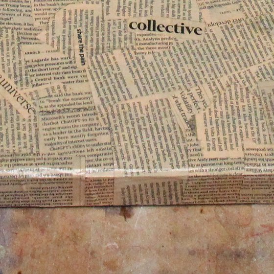 Perfectly black 2 (Newspaper art)