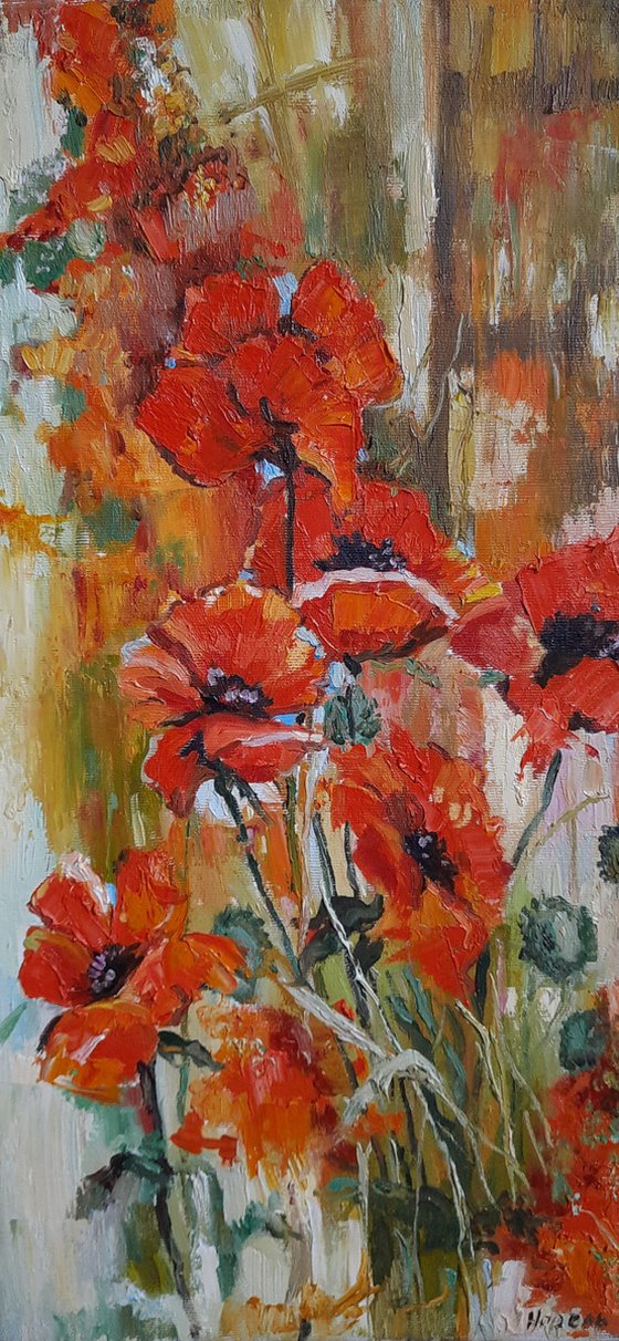 Poppies - Original oil painting (2018)