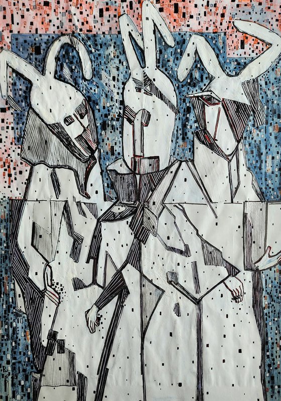 Brouillon III. White Rabbits Talking