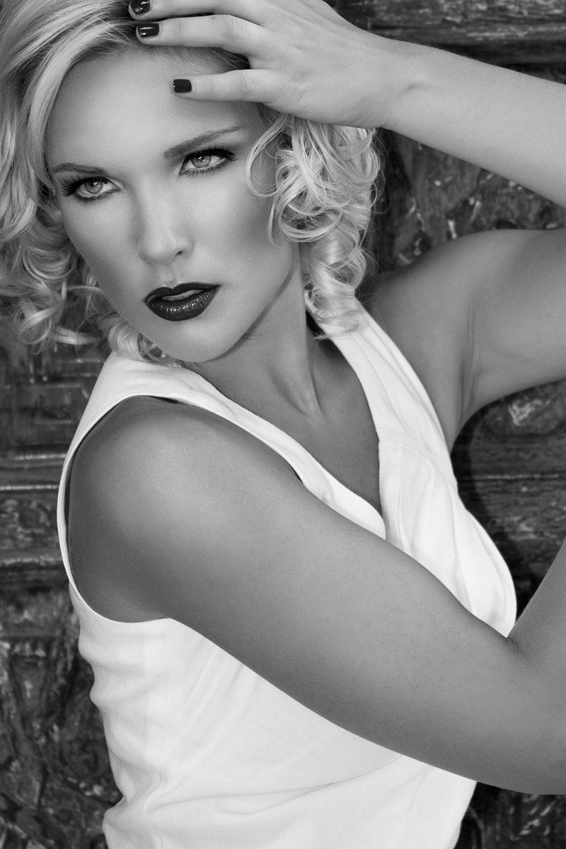 Expressive Portrait Photograph By William Dey, 18 X 26", Tangier Heat Noir, Original Artwork