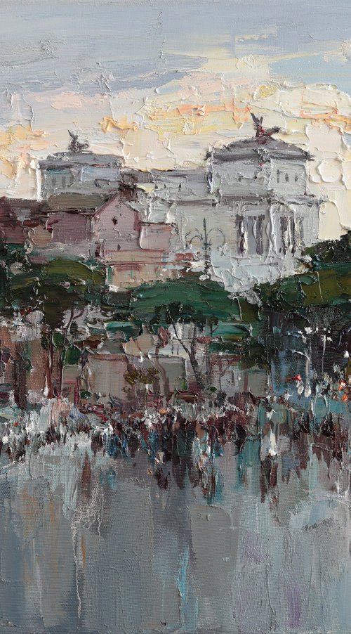 Rome Cityscape at Sunset by Anastasiia Valiulina