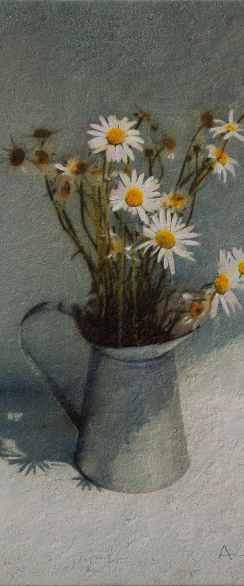 Chamomiles in a Jug by Andrejs Ko