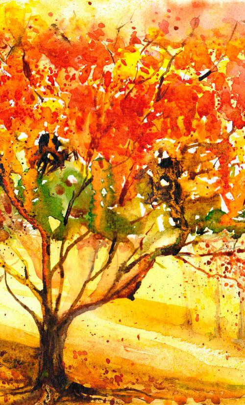 Autumn Glow 2 by Anjana Cawdell