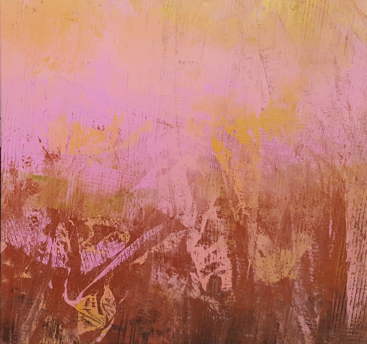 Abstract Acrylic Painting By Ivana Olbricht, 37 X 35, Harvest Of Love-, Original Artwork