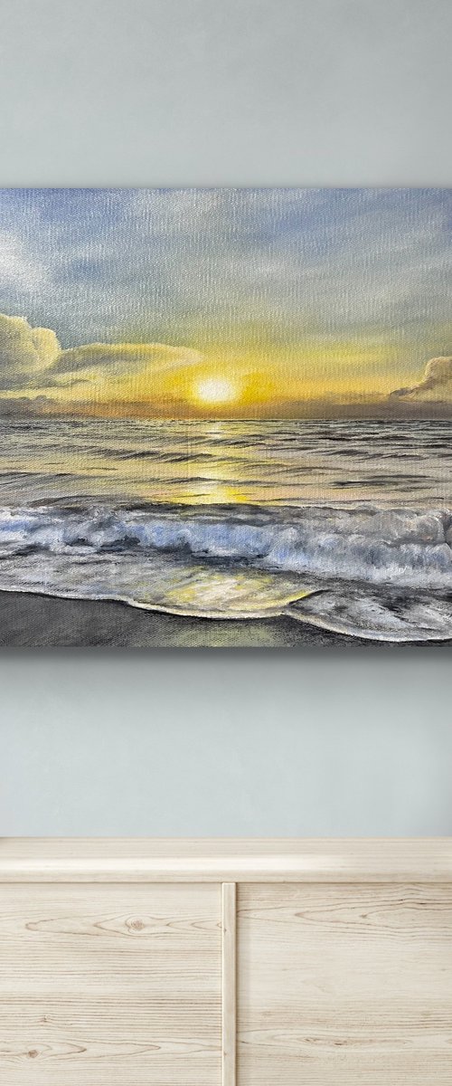 OCEAN SUNSET by Aflatun Israilov