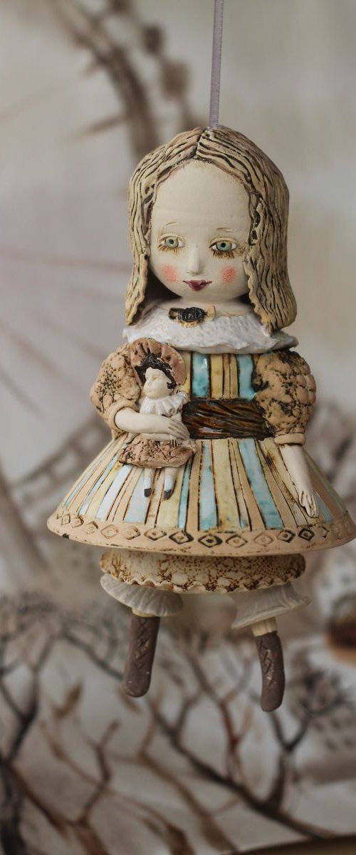 Girl with a Doll. From "Le Carousel, Hommage à l'Innocence" project by Elya Yalonetski by Elya Yalonetski
