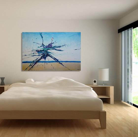 Artist's Beach IV (Spirits Of Skies 096131) (120 x 80 cm) XXL (48 x 32 inches)