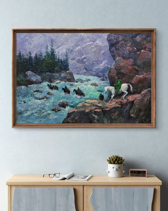 Dangerous Stream in the Mountains