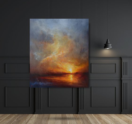 " When the evening speaks a thousand words "  W 110 x H 130 cm , SPECIAL PRICE !!!