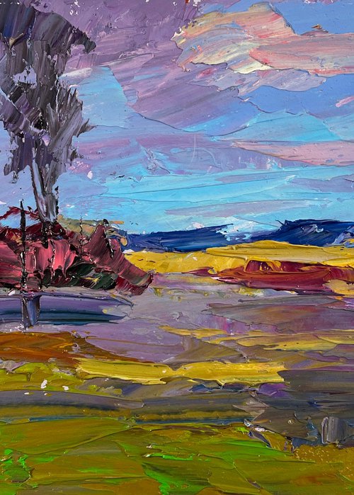 Spring Colorful Day in the Mountains by Boris Serdyuk