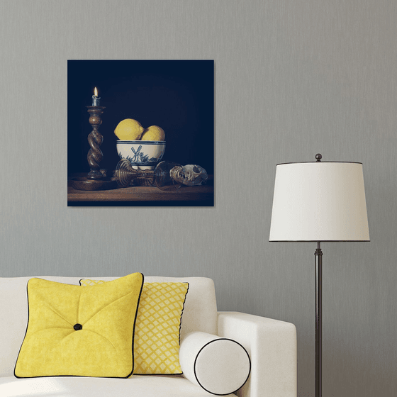 Toasting candles, lemons and death