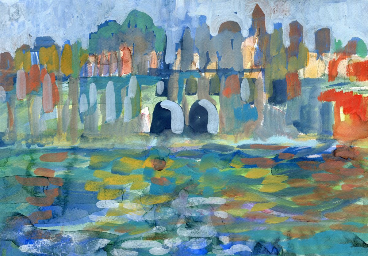 Across the Canal, Venice by Elizabeth Anne Fox