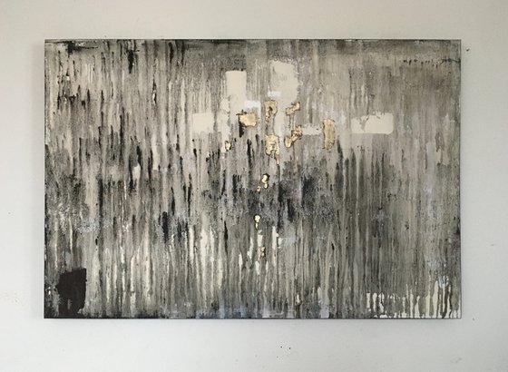 Painting in gray. 48 X 32 inches.