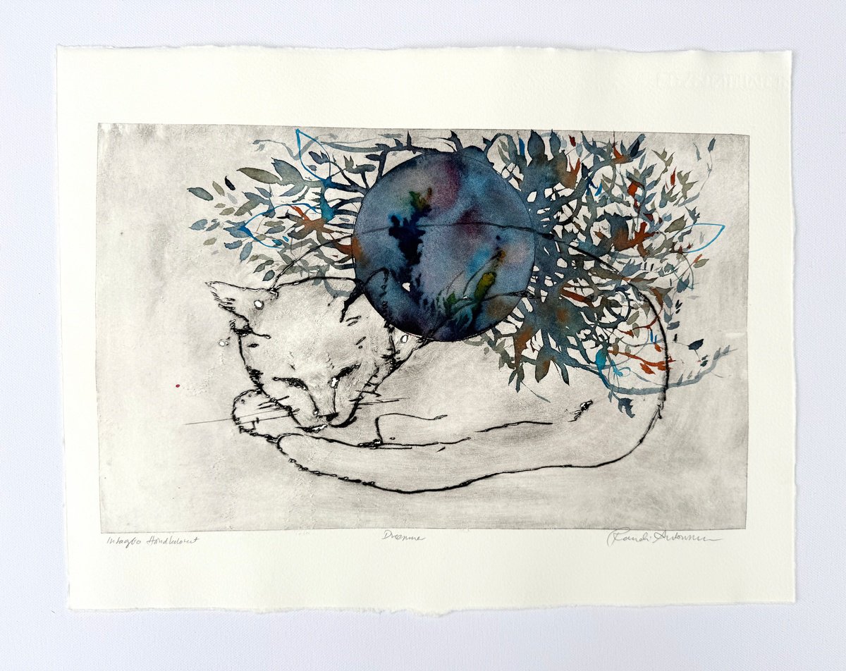 Etchings & Engravings , Dreamer By Randi Antonsen, 18 X 12, Artwork For Sale On Artfinder