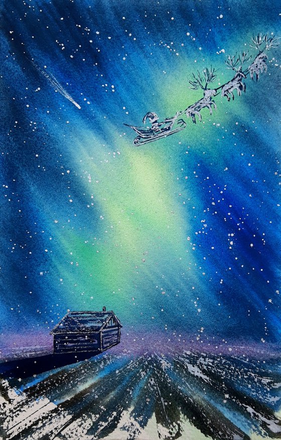Christmas Postcard New year