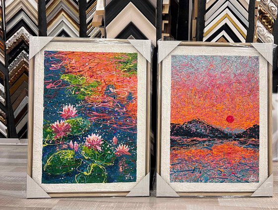 A Letter Written in Light - Framed diptych