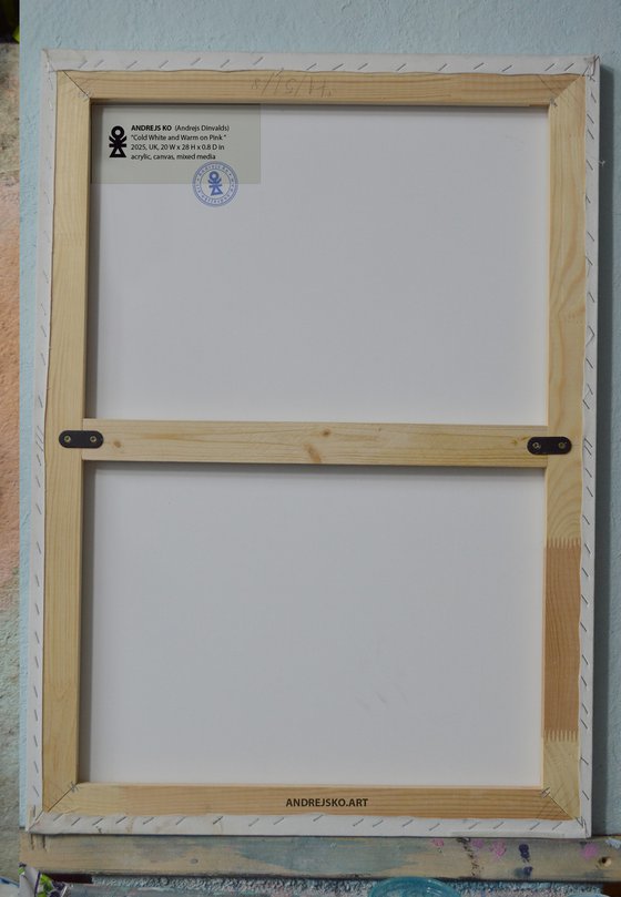 Cold White and Warm on Pink