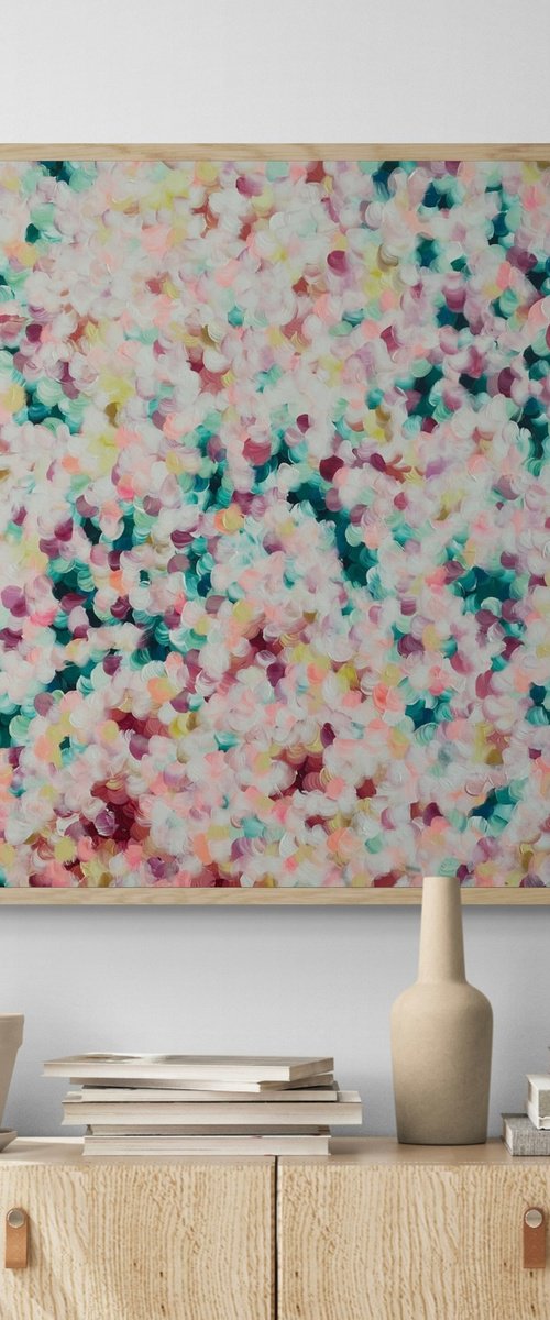 Peach and Cherry Blossoms by Katherine Spiller