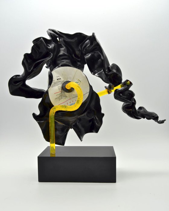 Vinyl Music Record Sculpture - "The Anarchist"