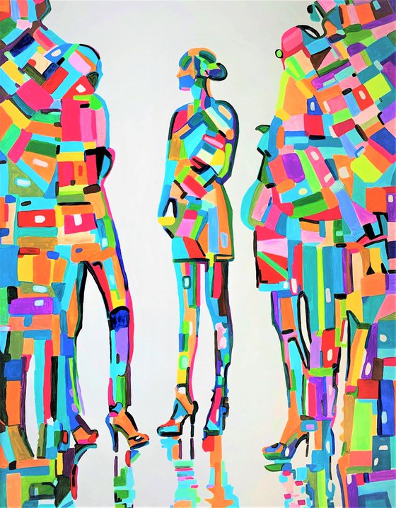 Night club / 130 x 100 x 4,5 cm , Large format