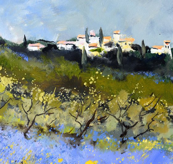 Poppies and lavender in Provence  - 4523