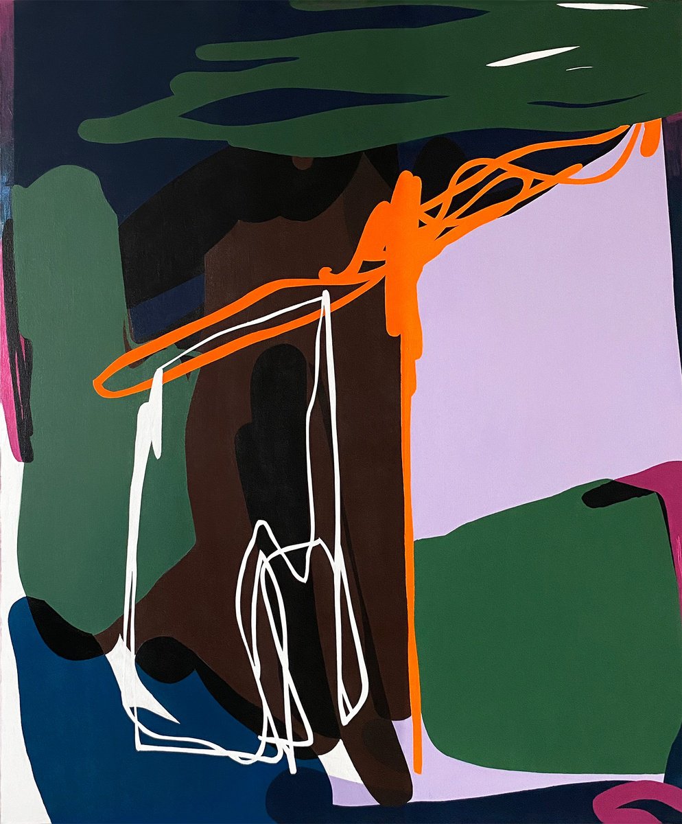 Abstract Acrylic Painting By Anfisa Kunevich, 51 X 62, ?????????? ?9 ????? ? ?????, Original Artwork