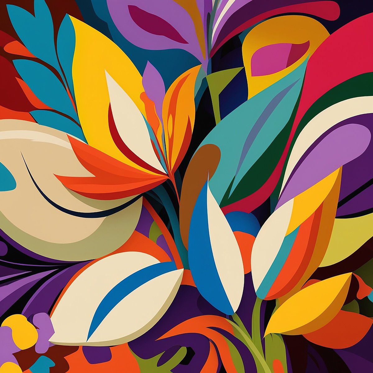 Floral abstract by Kosta Morr