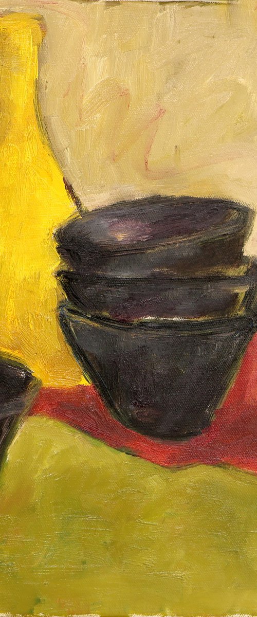 Still life with Japanese ceramics by Elena Zapassky