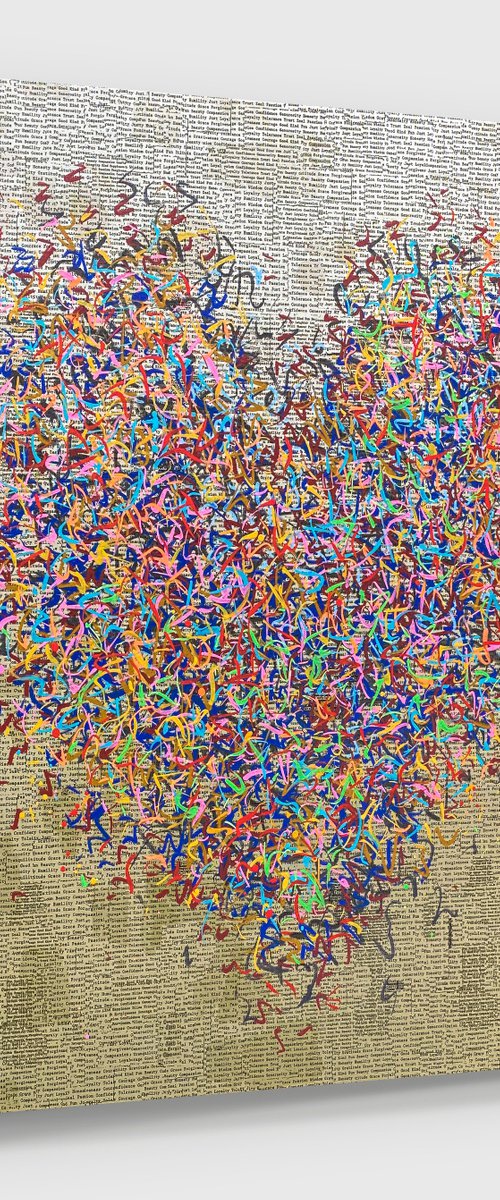 The Bright Total Optimist 101 x 101cm by George Hall