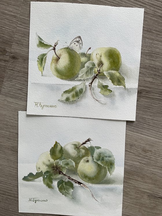 Apple Orchard Diptych