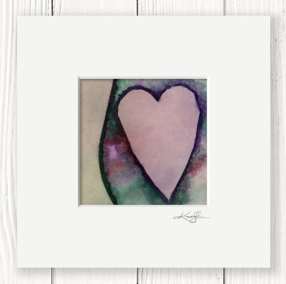 Heart Song 105 - Heart Painting by Kathy Morton Stanion