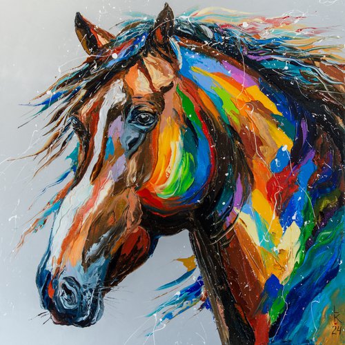 Multicolored Equine by Liubov Kuptsova